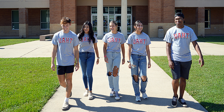 Students Walking On Campus